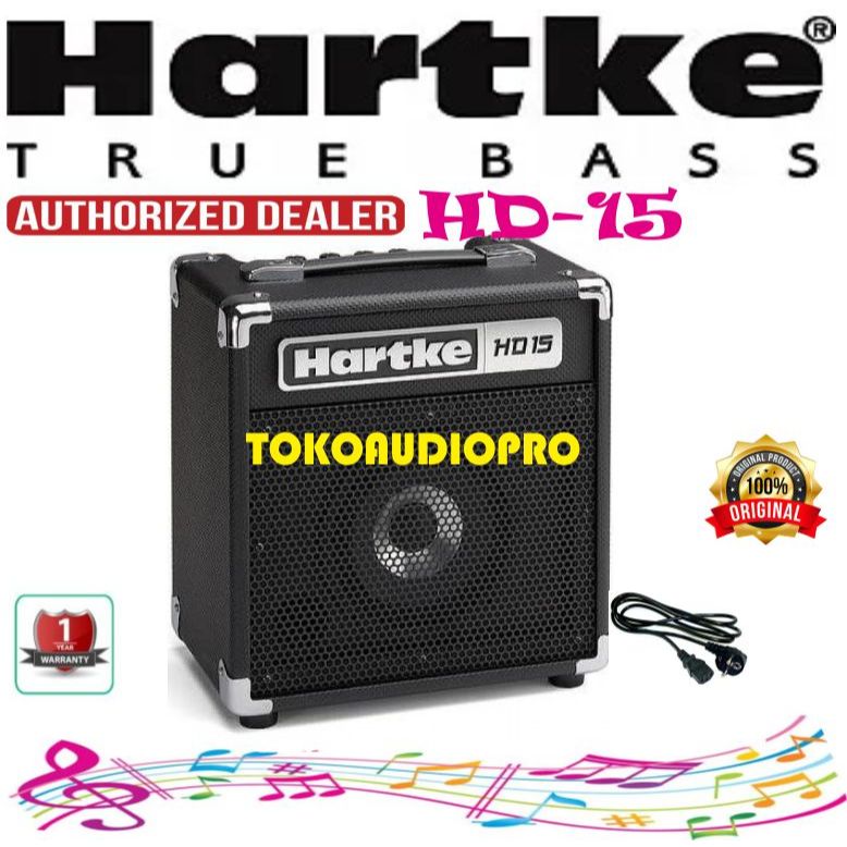 Hartke HD15 Bass Combo Amplifier Gitar Bass Hartke  HD-15