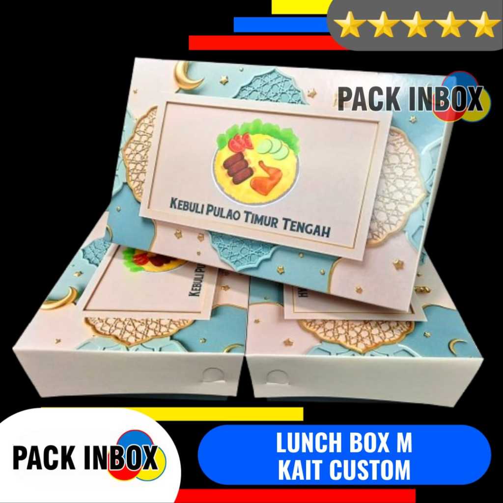 PAPER LUNCH BOX M KAIT CUSTOM LUNCH BOX M CUSTOM DESAIN PAPER LUNCH BOX M
