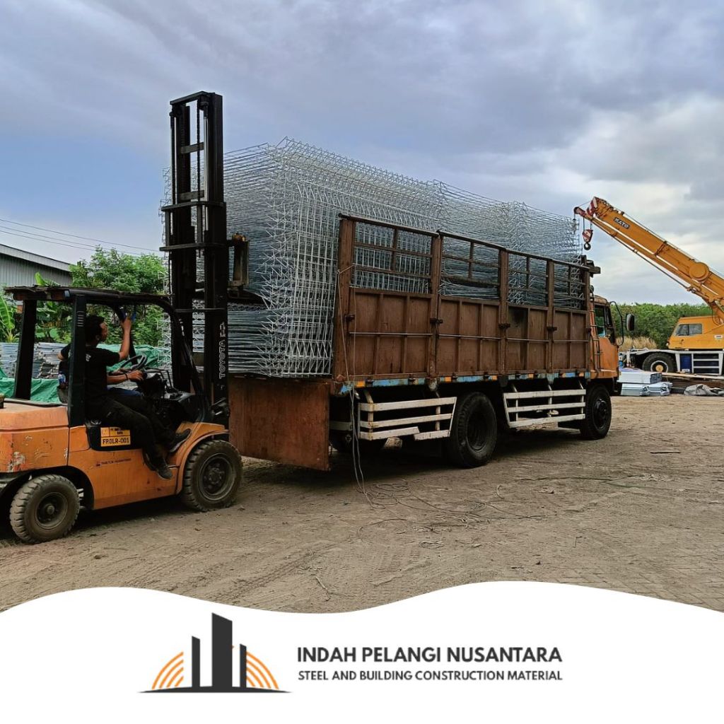 Pagar BRC Galvanis SNI 90x240x6mm Anti Karat Lebar 240cm Tinggi 90cm Besi 6mm Lapisan Galvanis EP Ti