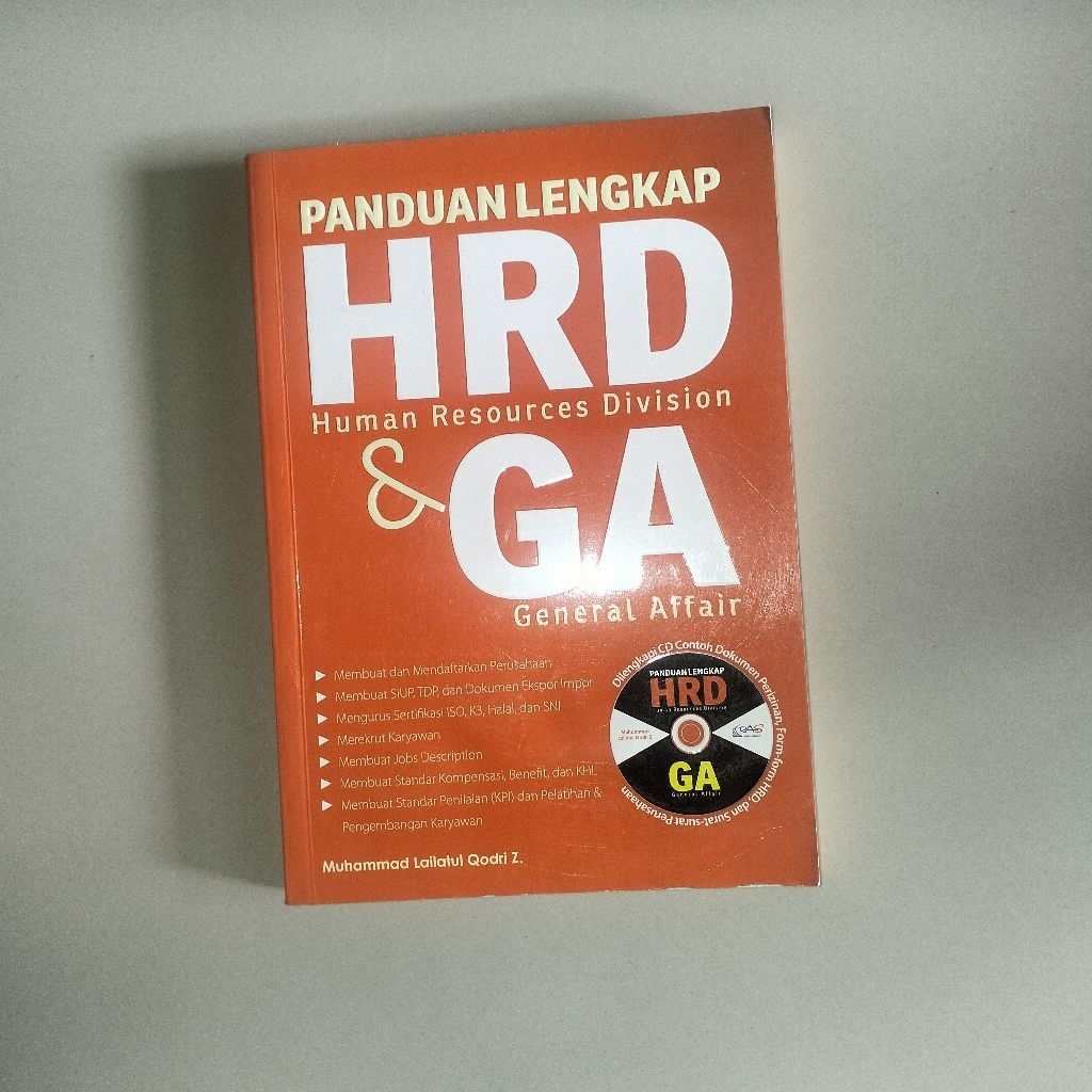 Buku "PANDUAN LENGKAP HRD & GA "