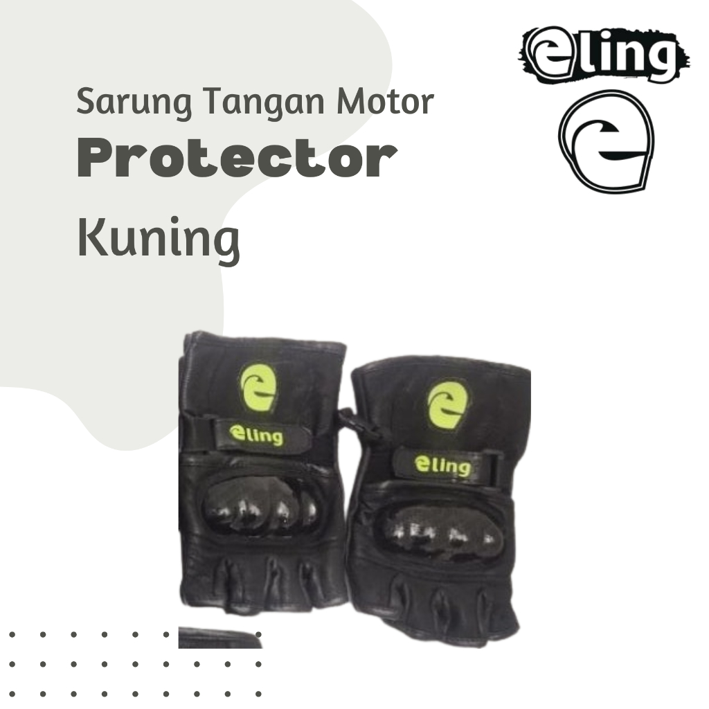 Eling - Sarung Tangan Motor Protector Kuning