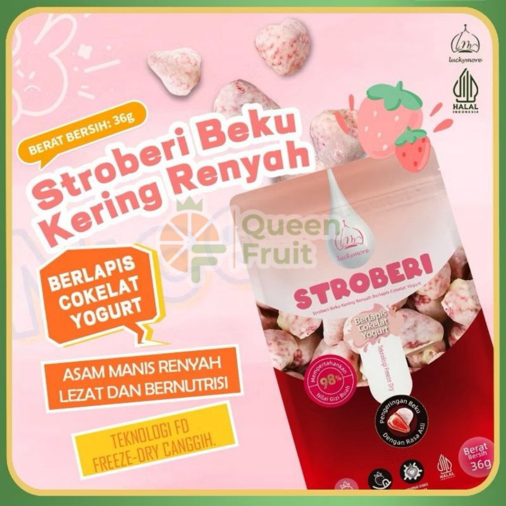 strawberry beku kering renyah