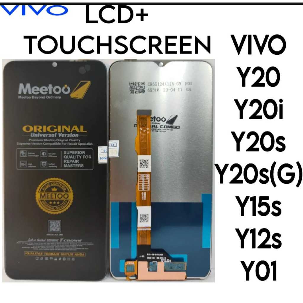 LCD TOUCHSCREEN VIVO Y20/Y20i/Y20s/Y20s(G)/Y15s/Y12s/Y01 FULLSET