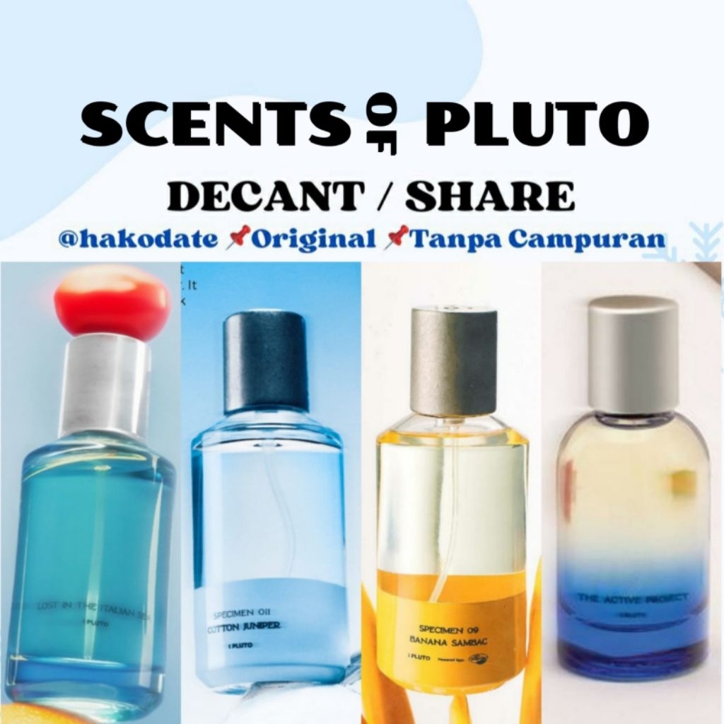 Decant Share Scents of PLUTO Parfum Cotton Juniper Banana Sambac Ain't Your Typical Candy New Kind o