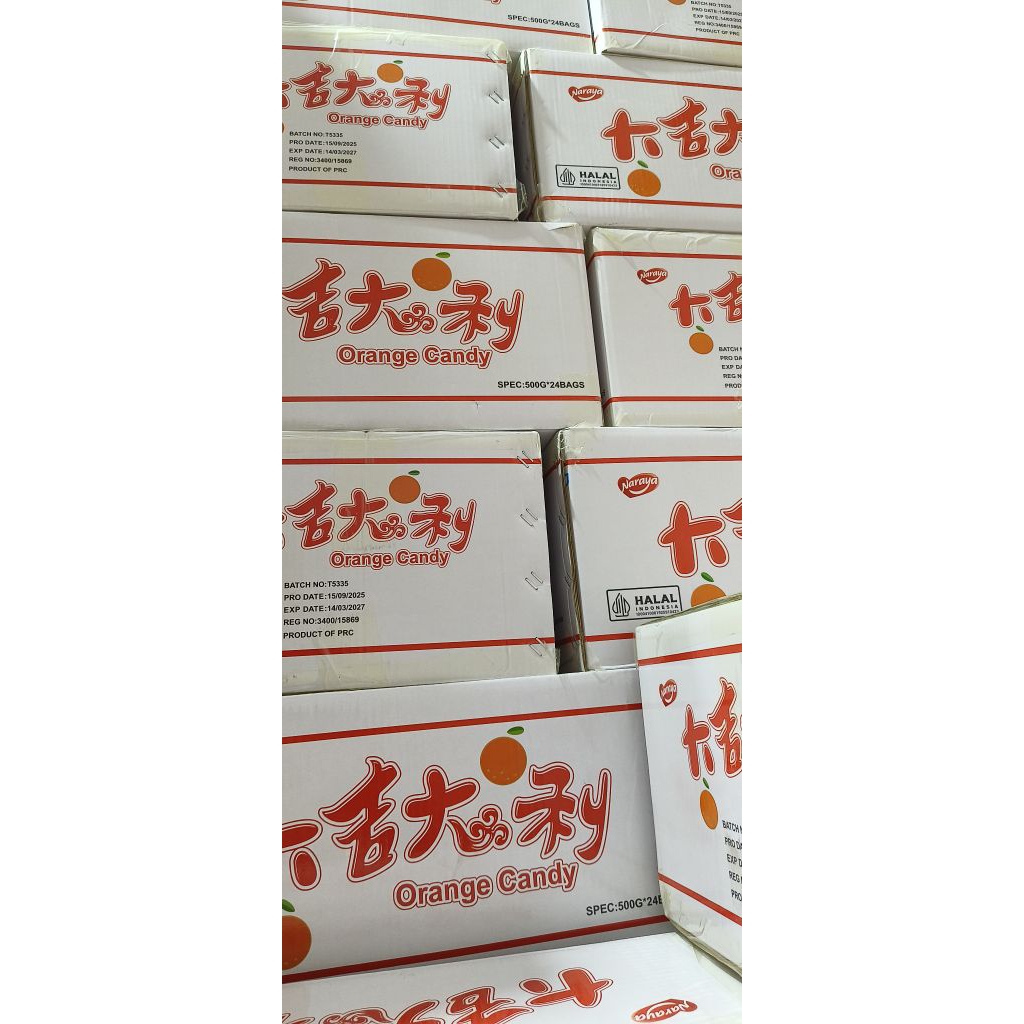 1 Karton Jelly Jeruk Mandarin Naraya/ 1 Dus Jelly Jeruk