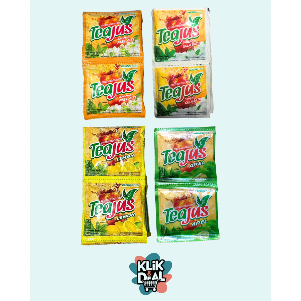 Tea jus gula batu - Tea jus melati - Tea jus apel - Tea jus lemon - Tea jus sachet tea jus teh bubuk