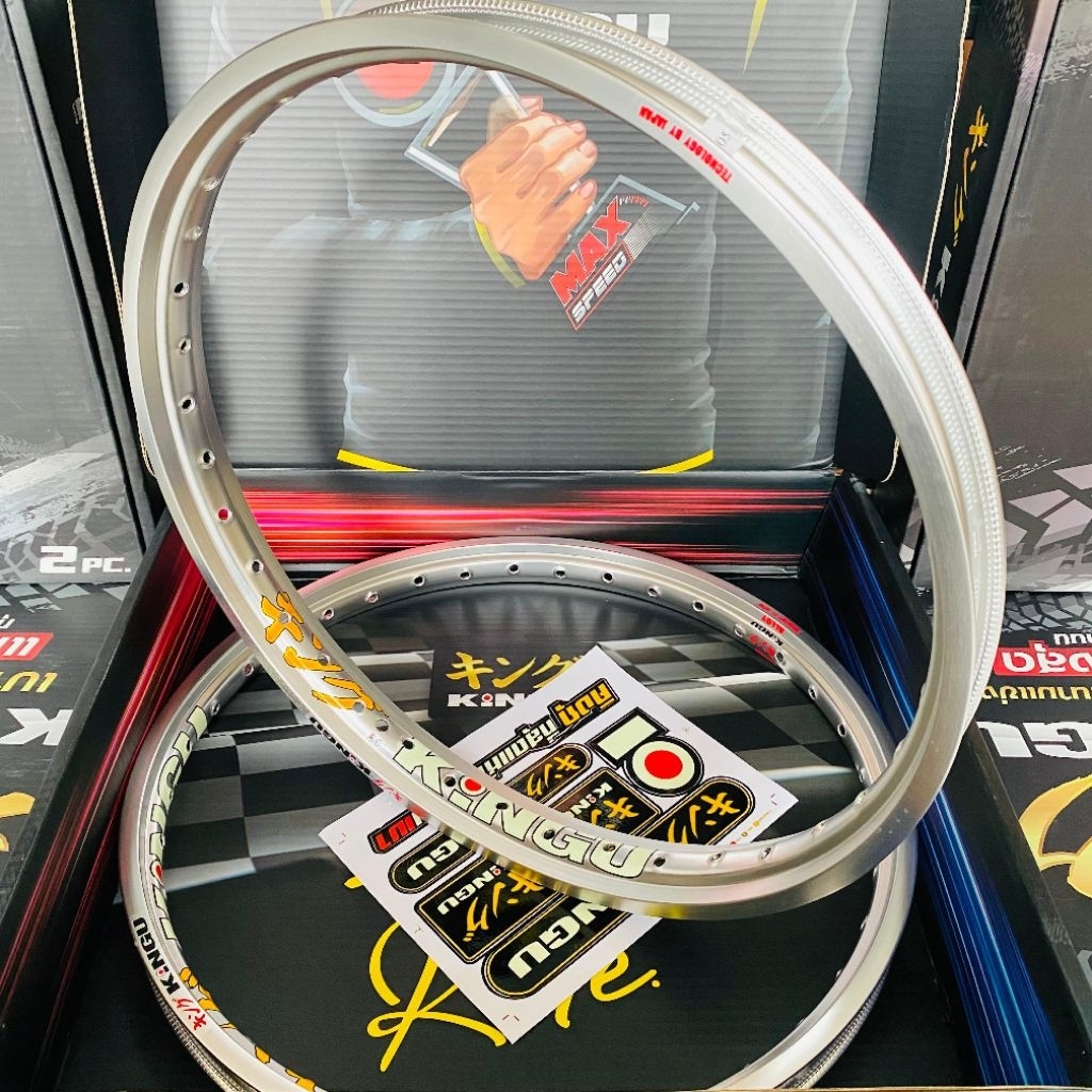 velg kingu silver sepasang 120 / 140 ring 17