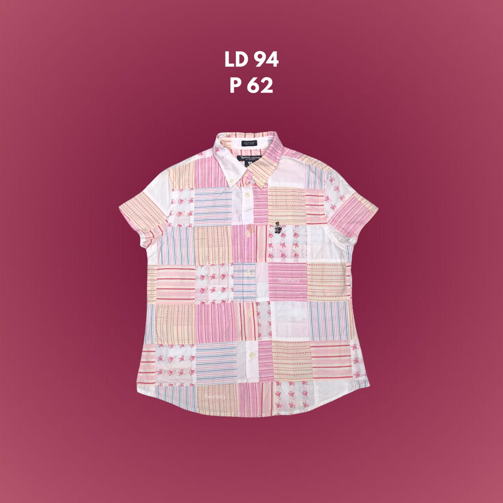 Teenie Weenie patchwork top kemeja