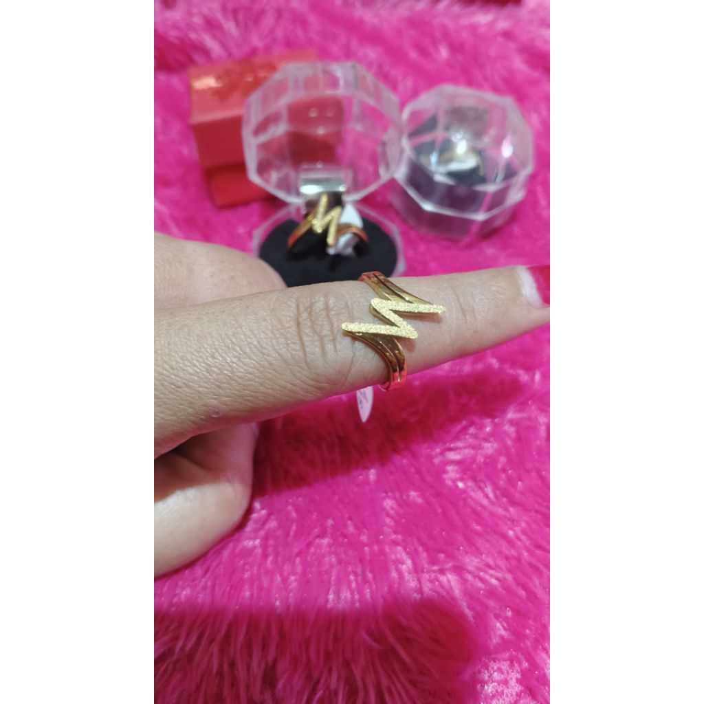 cincin titanium motif petir