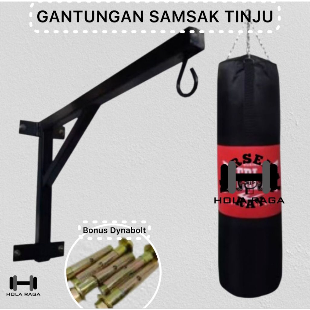 Gantungan Samsak Tinju Pasang Dinding Kuat 120Kg