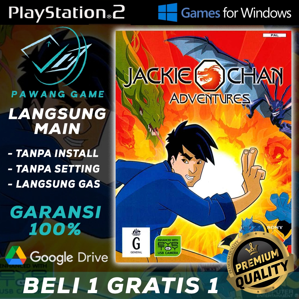 Jackie Chan Adventures | Langsung Main Tanpa Install & Tanpa Setting | PC GAME | GAME PS2