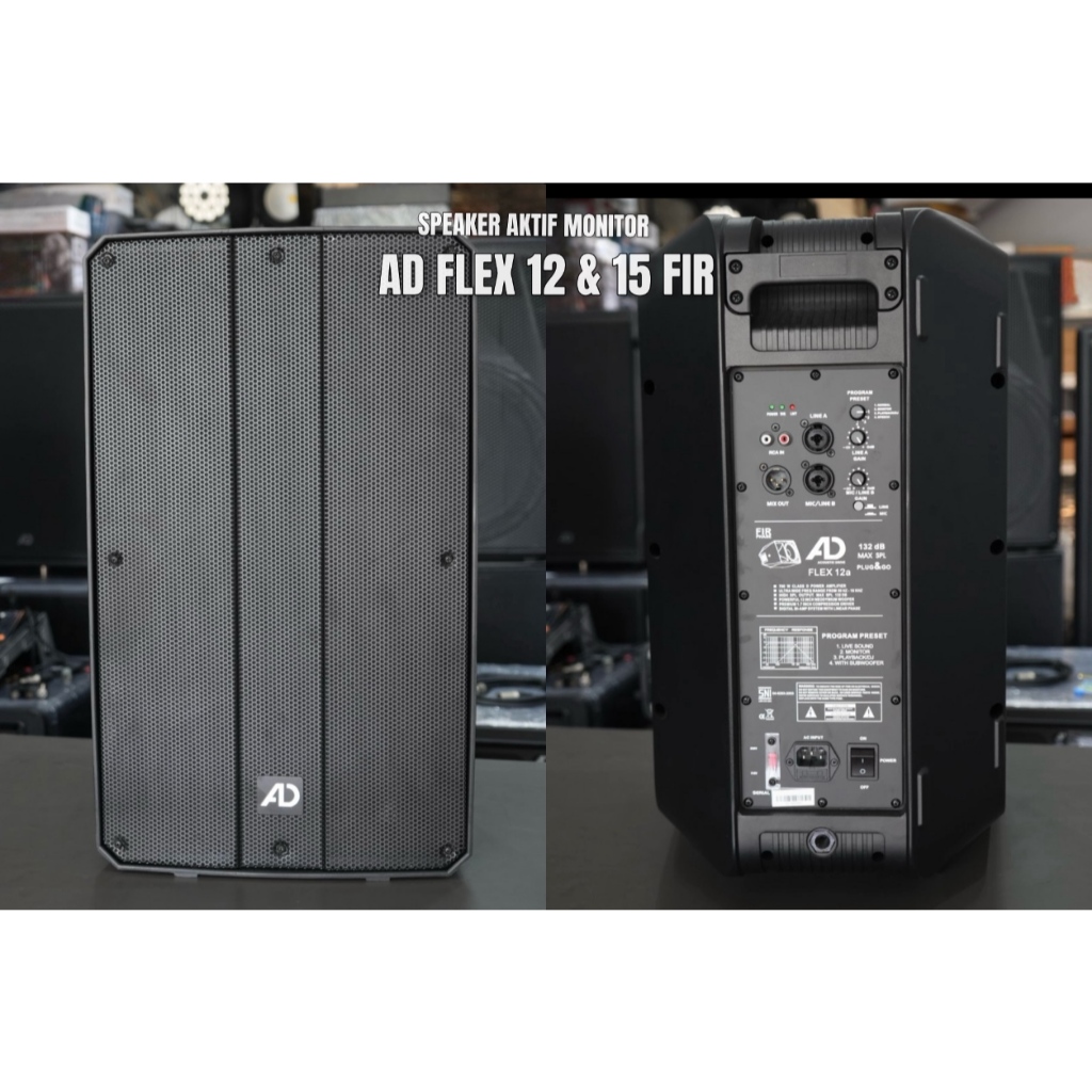 speaker aktif monitor AD flex 15a Fir phase teknology 1000watt