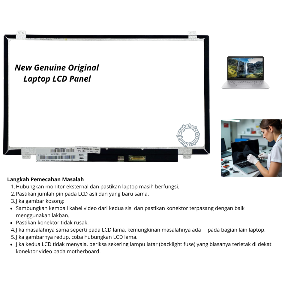 LCD Asus X441N, LCD Laptop Asus X441N original new