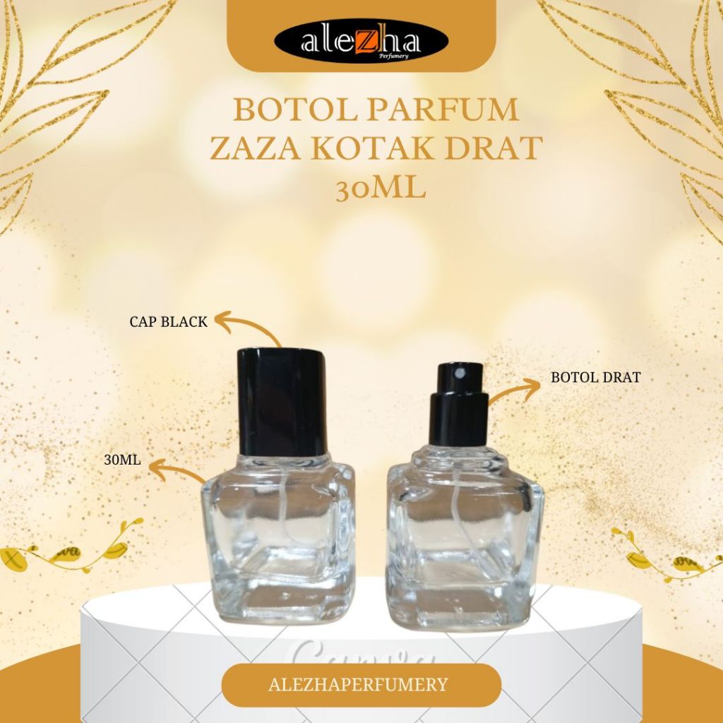 Botol Parfum ZAZA KOTAK DRAT | BOTOL DRAT | 30ML | HARGA PERLUSIN