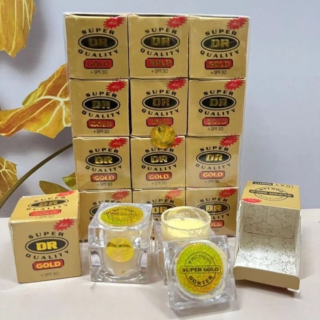 3PCS CREAM GOLD DR HOLO BURUNG MURAH