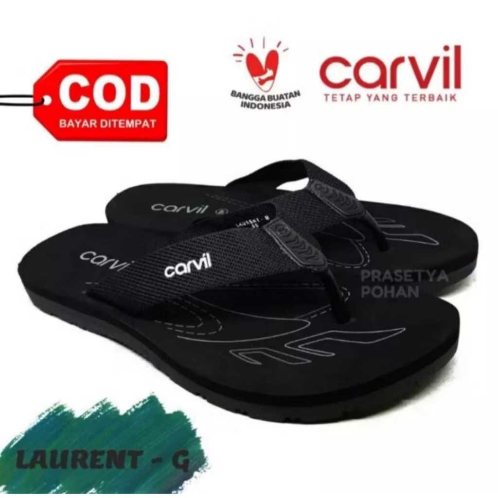 carvil sandal jepit carvil pria original uk 33-43 bisa cod