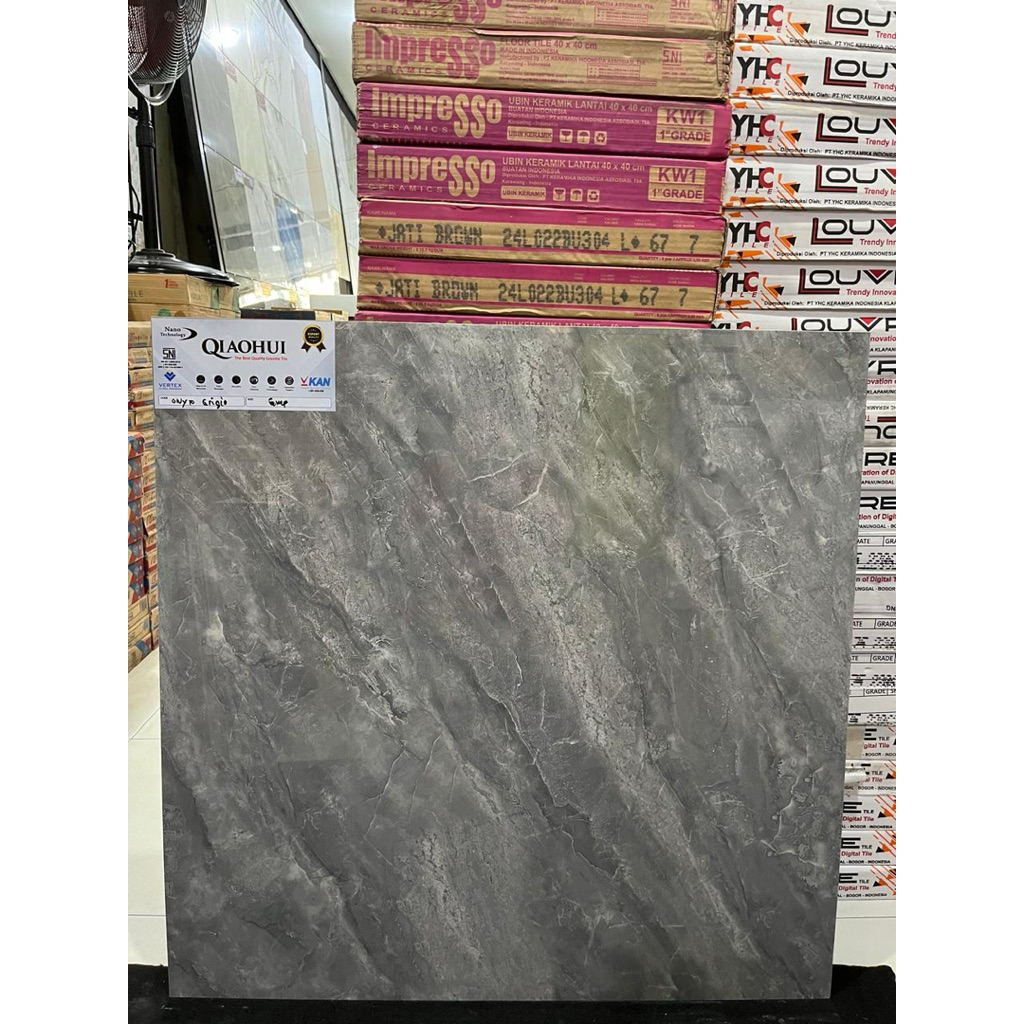 granit Qiaohui 80x80 impor china glazed kaca A
