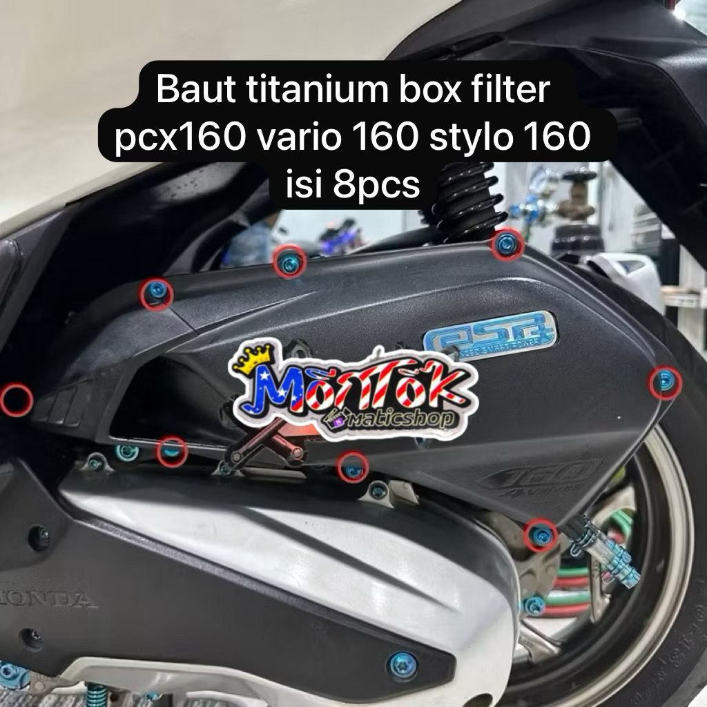 baut titanium filter PCX 150/160