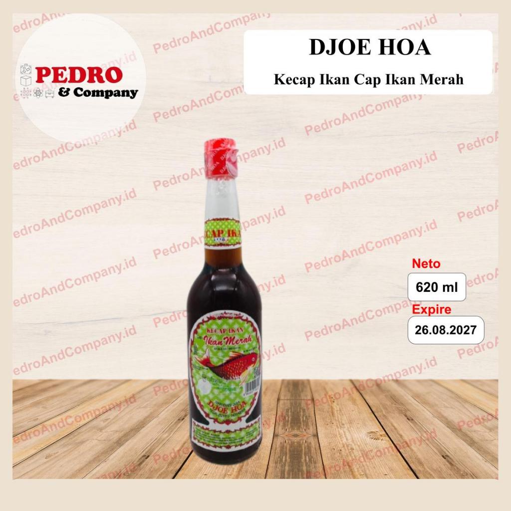 Djoe hoa Kecap ikan cap ikan merah 620 ml - fish sauce soy sauce asin