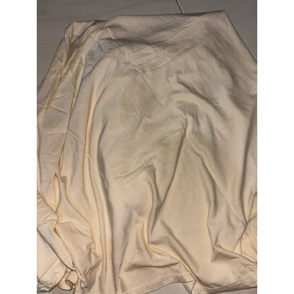 jilbab pashmina instan warna cream