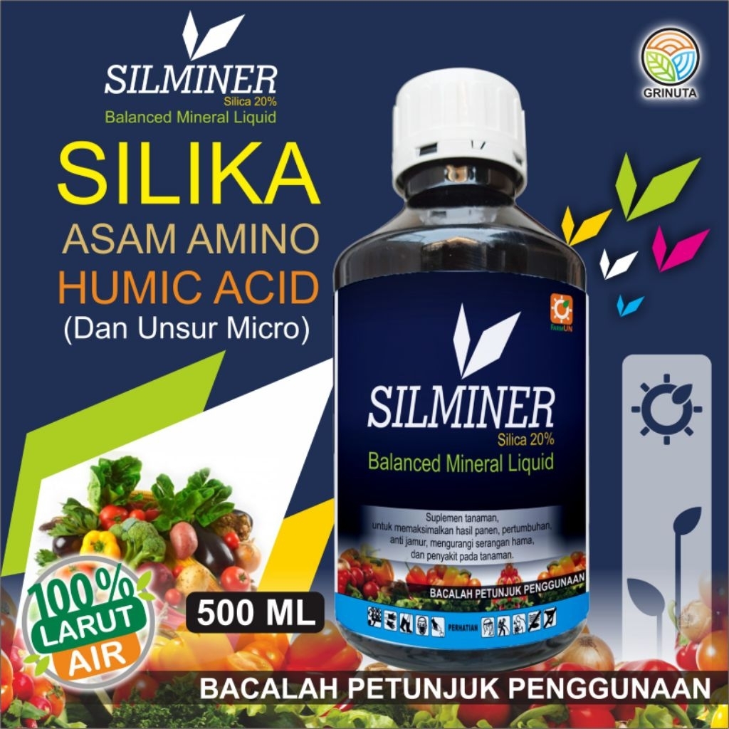 Pupuk Silika Cair, Humic Acid, Fulfic Acid, dan Asam Amino - SILMINER