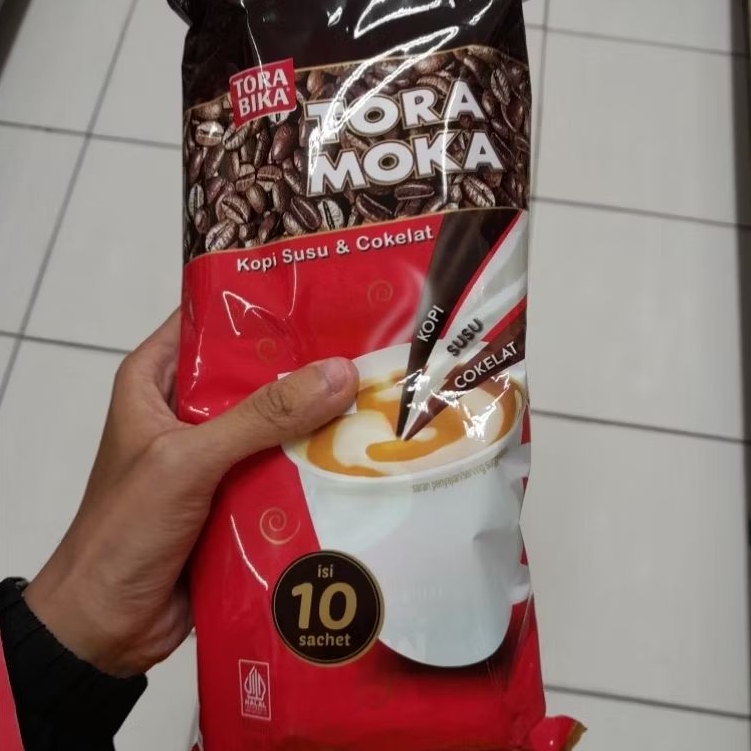 Tora Bika kopi susu coklat TORA MOKA torabika bubuk ( 10 sachet ) / ( 20 sachets )
