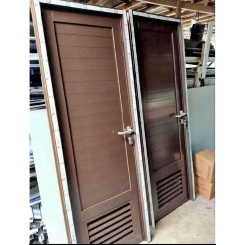 pintu+kusen kamar mandi alumunium spanrel ukuran 180x70