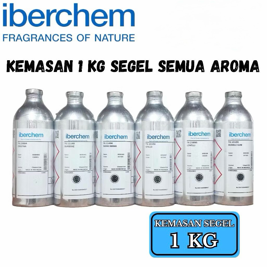 (1KG) IBERCHEM KEMASAN 1 KG SEGEL SEMUA AROMA.BIBIT PARFUM IBERCHEM SEGEL ORIGINAL