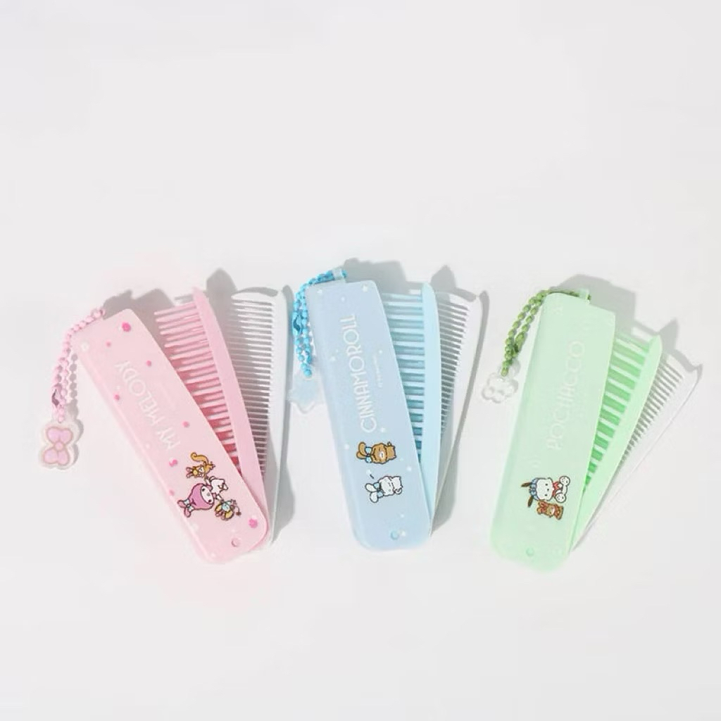 MINISO SANRIO FOLDED HAIR BRUSH SISIR LIPAT CINNAMOROLL MELODY POCHACCO