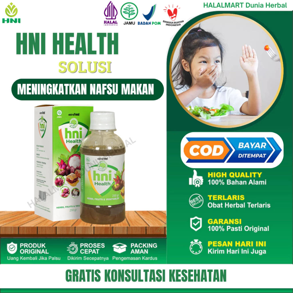 HNI Health Madu Extra Food Original Vitamin Penggemuk Anak