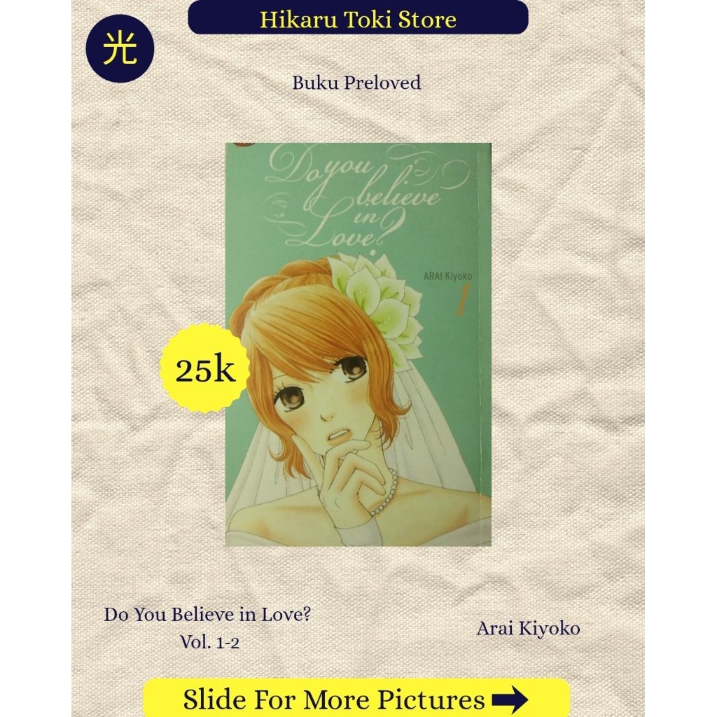 Komik Do You Believe In Love? Vol. 1-2 Preloved