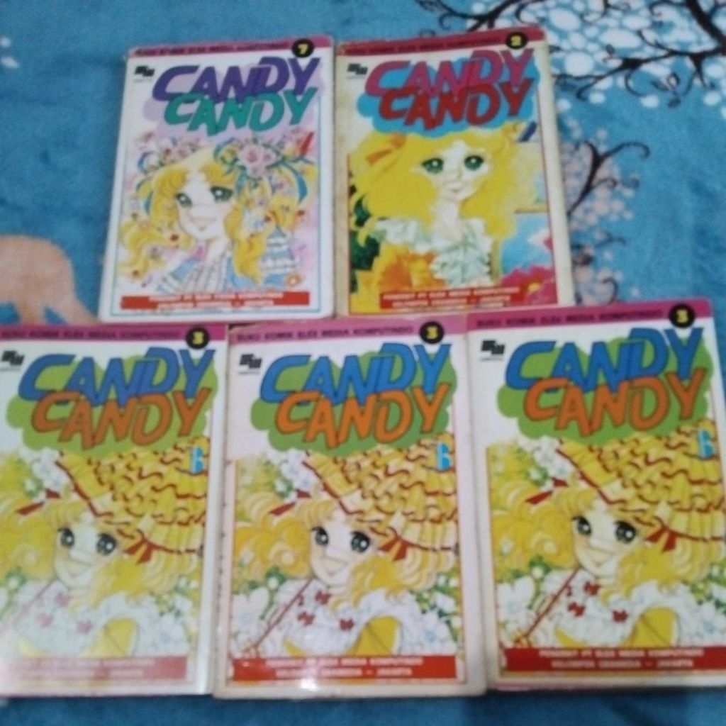 KOMIK CANDY CANDY NO 1, KOMIK CANDY NO 2, KOMIK CANDY NO 3, KOMIK CANDY NO 4, KOMIK CANDY NO 7, JUAL