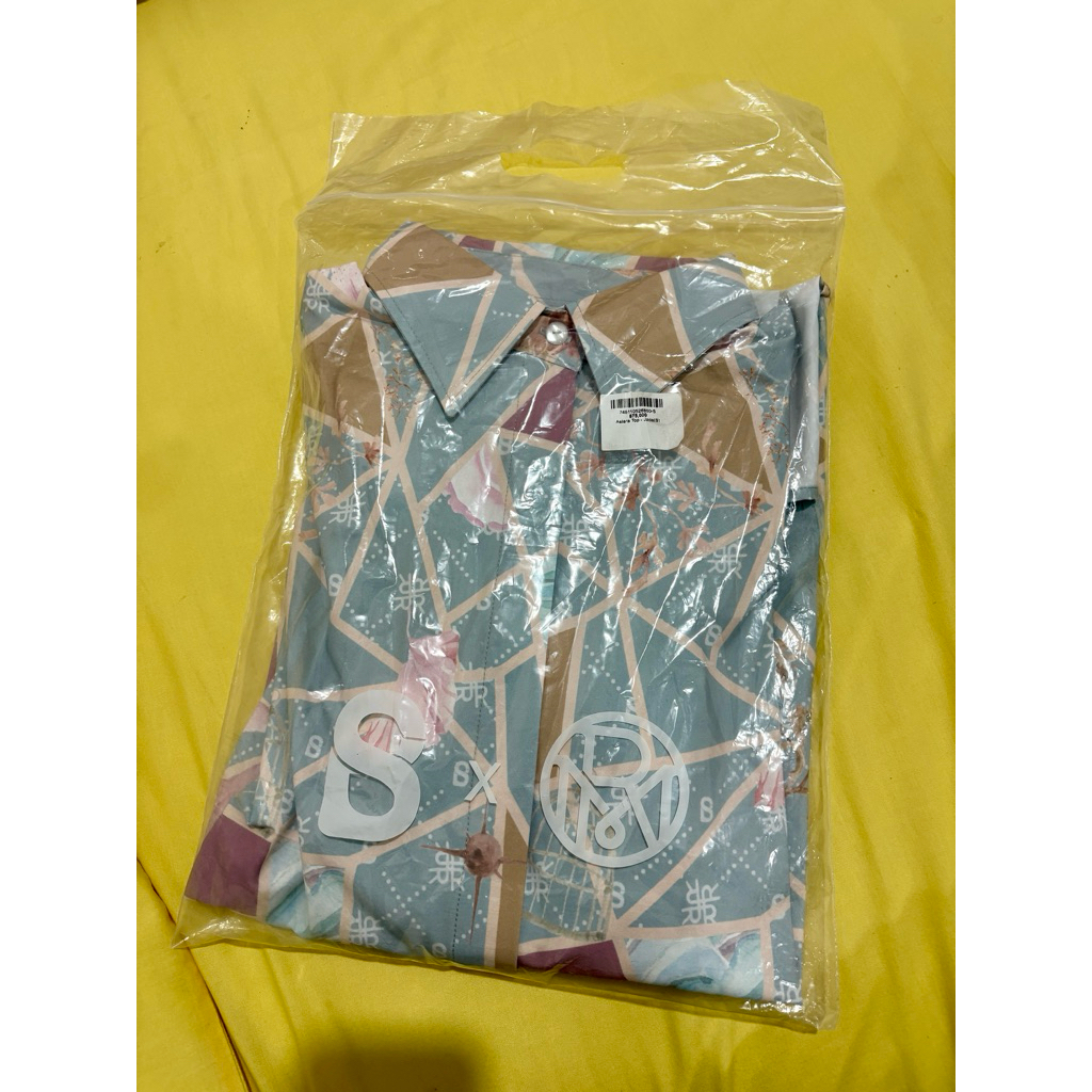 NEW ASTERA TOP BUTTONSCARVES X RIA MIRANDA JADE SIZE S