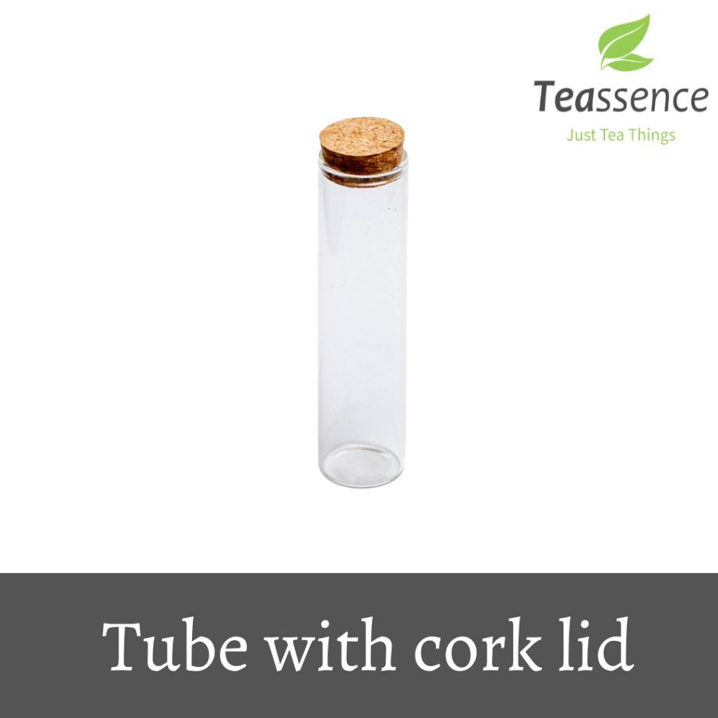 Tube Kaca Tutup Cork / Tube Kaca / Tabung Reaksi Tutup Kayu / Tube Kaca Souvenir/ Tempat kopi / Temp