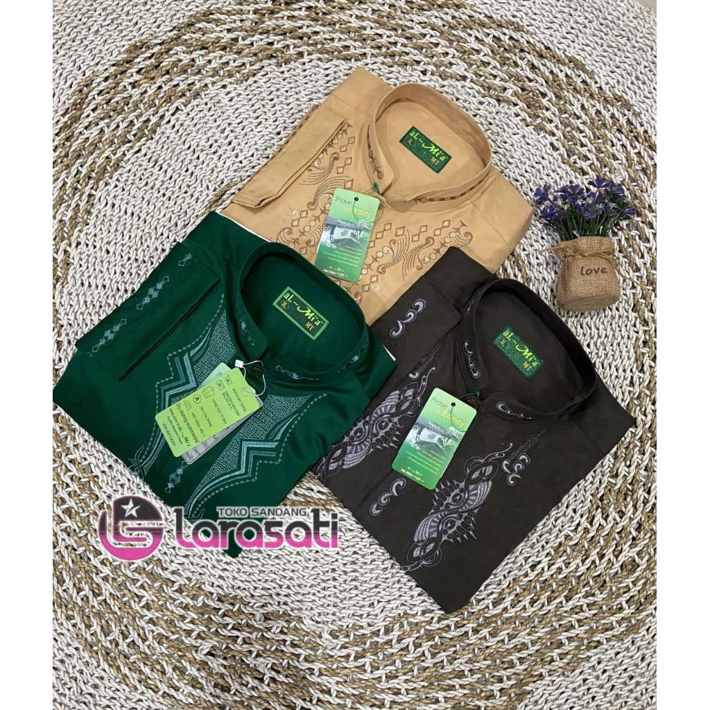 baju koko AL-MIA lengan panjang/Koko kekinian/