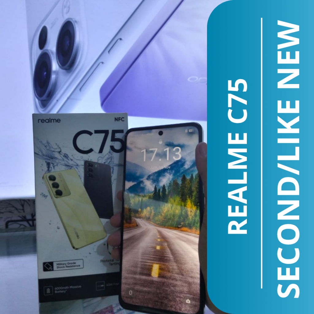 HP SECOND REALME C75 (8/128) / REALME C75 HP SECOND /SECOND LIKE NEW