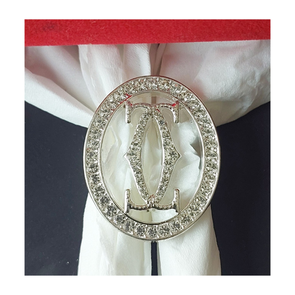 Bros Cincin Hijab Ring Terbaru Aksesoris Jilbab Serut Kolong Kerudung Premium Huruf