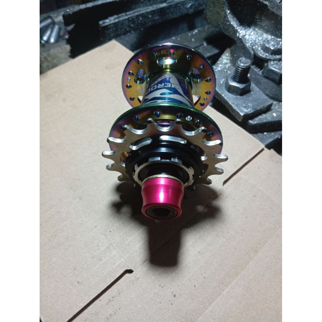 freehub meroca warna pelangi 36hole plus cog 17T