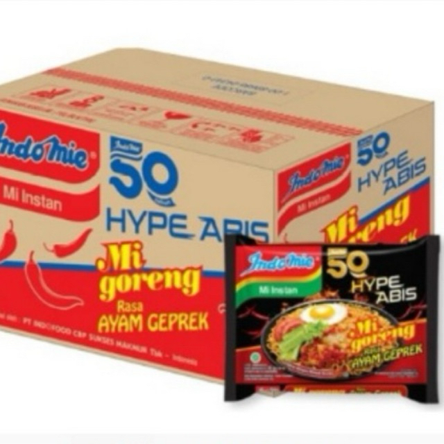 indomie ayam geprek mie instan 1 dus isi 30