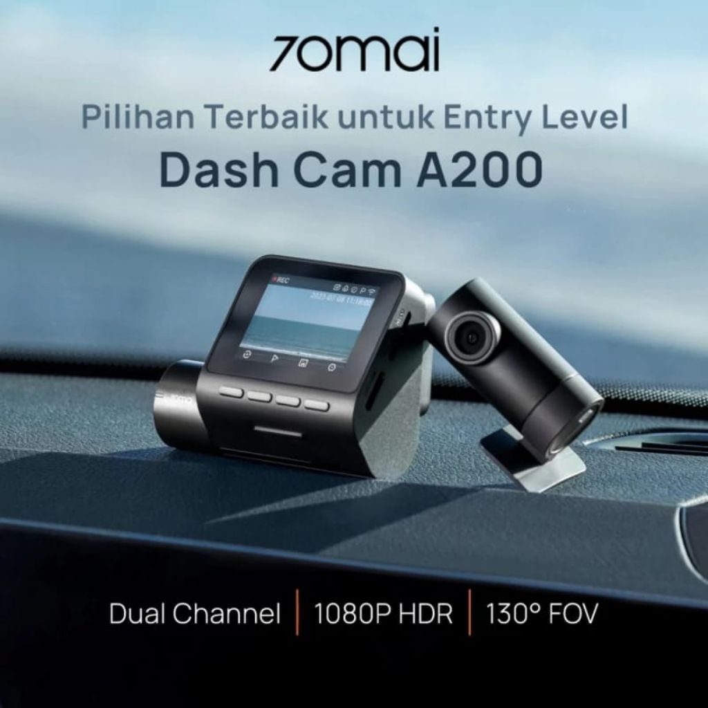 DASHCAM 70MAI A200 (Depan & Belakang)