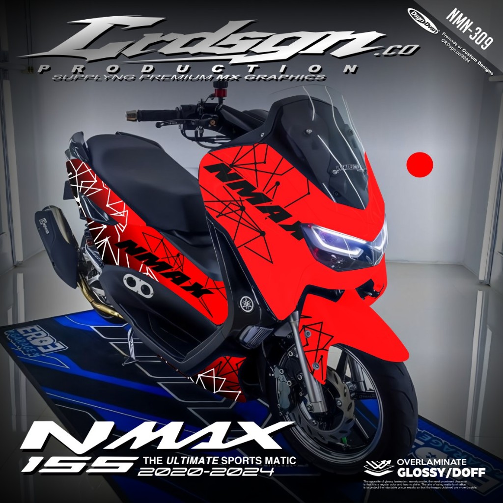 Decal Nmax New 2021-2024 Full Body Stiker Motor Yamaha Connected ABS Aksesoris Modifikasi