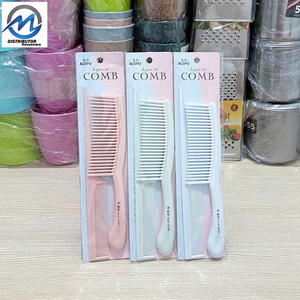 Sisir Rambut Set isi 2 Pcs / Sisir Fancy Set Aishu 503-4