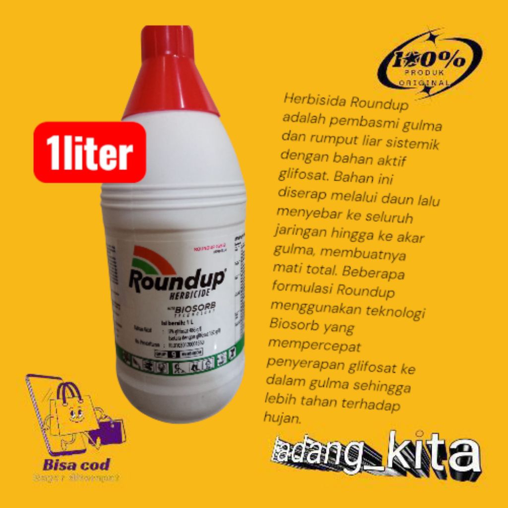 ROUNDUP PEMBASMI RUMPUT 1 LITER