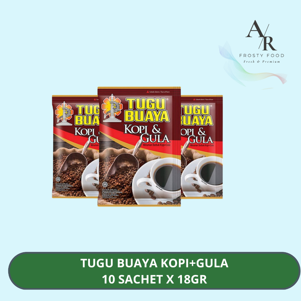 Tugu Buaya Kopi+Gula (10 sachets x 18g) Tugu Buaya Kopi Gula 1 Renceng