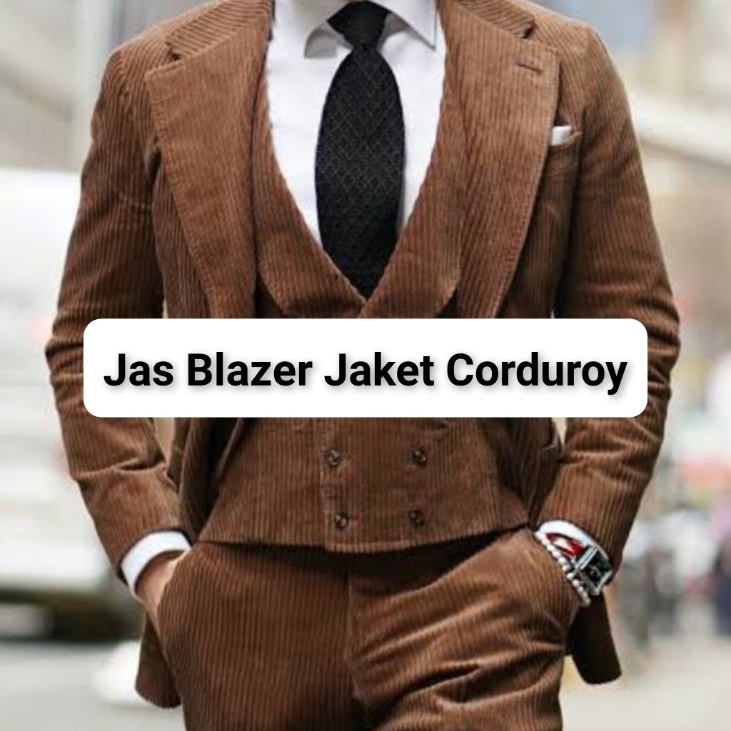 Jas pria blazer slimfit formal casual keren kekinian  corduroy