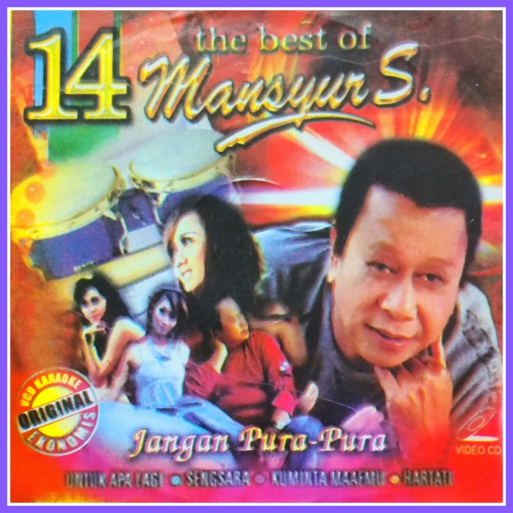 Kaset VCD Musik 14 Lagu Dangdut Mansyur S Album Pilihan Terpopuler