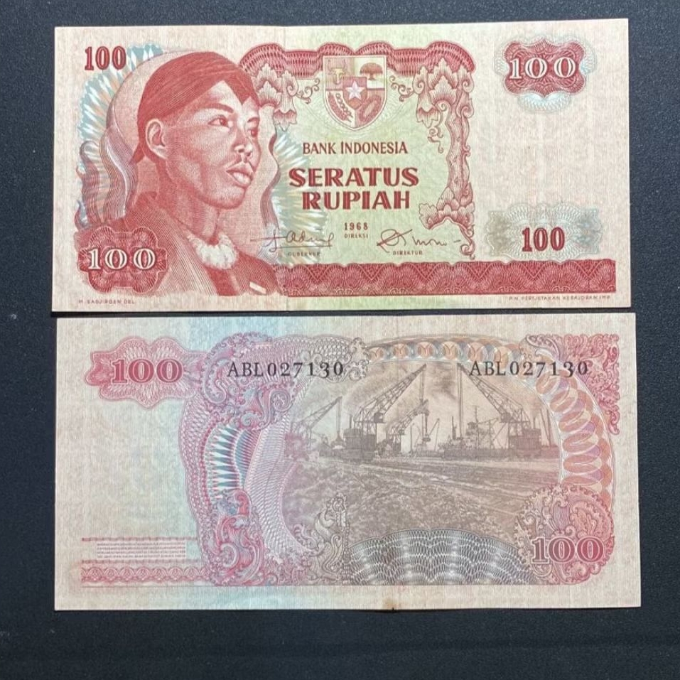 Uang Kertas Kuno Indonesia 100 Sudirman 1968