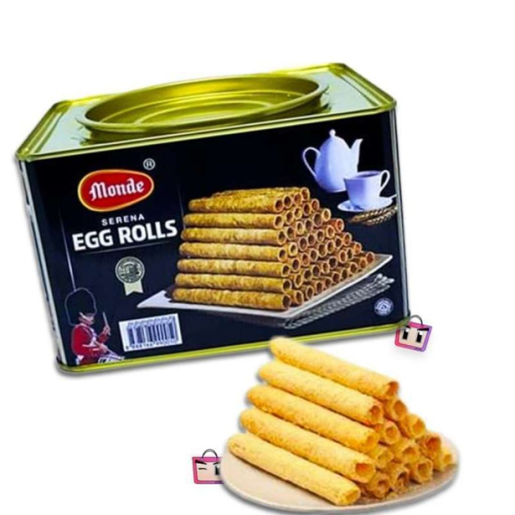 Monde Serena Egg Roll 300gr/ Biskuit Monde Egg Roll Kaleng/ Monde Jajan Lebaran