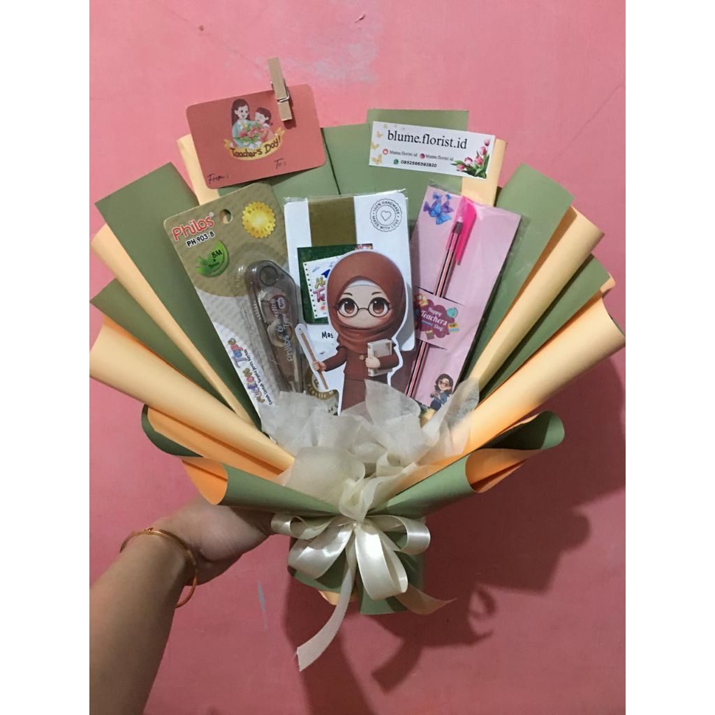 buket hari guru, buket alat tulis,teacher day gift