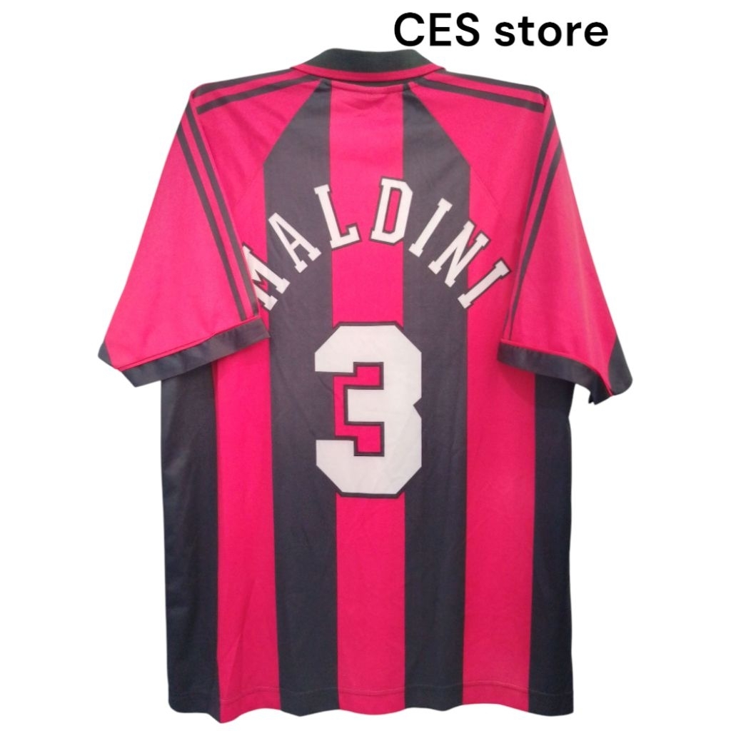 jersey baju bola retro sport olahraga rossoneri maldini multisport